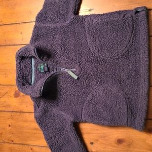 Mini Boden Blue Sherpa Half Zip